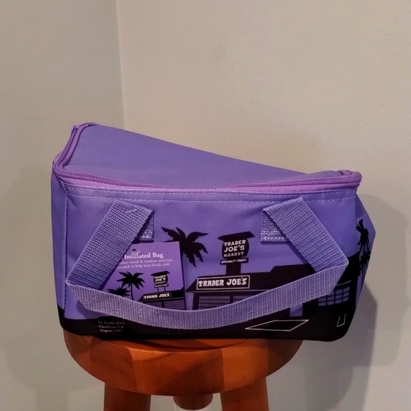 Trader Joe’s Mini Insulated Tote - PURPLE Lavender - Picture 1 of 2
